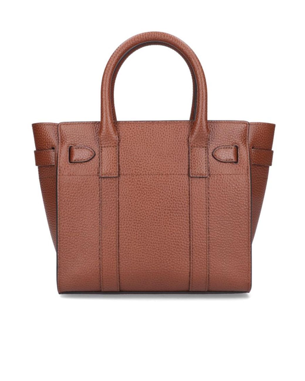 Mulberry Brown Bayswater Logo-Printed Mini Tote Bag