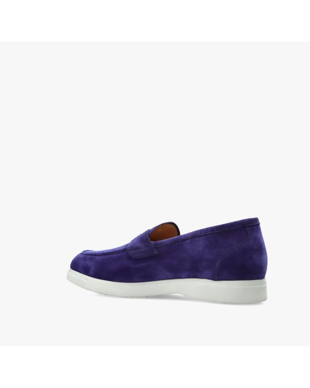 Kiton Blue Round-Toe Loafers for men