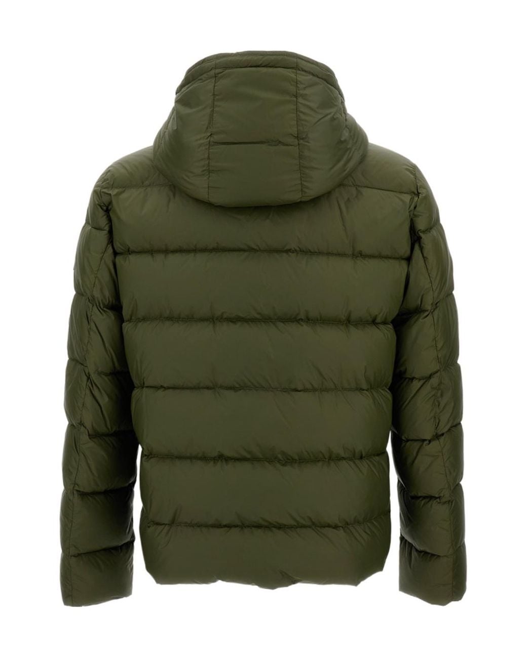 Fay Green Hooded Puffer Jacket for men