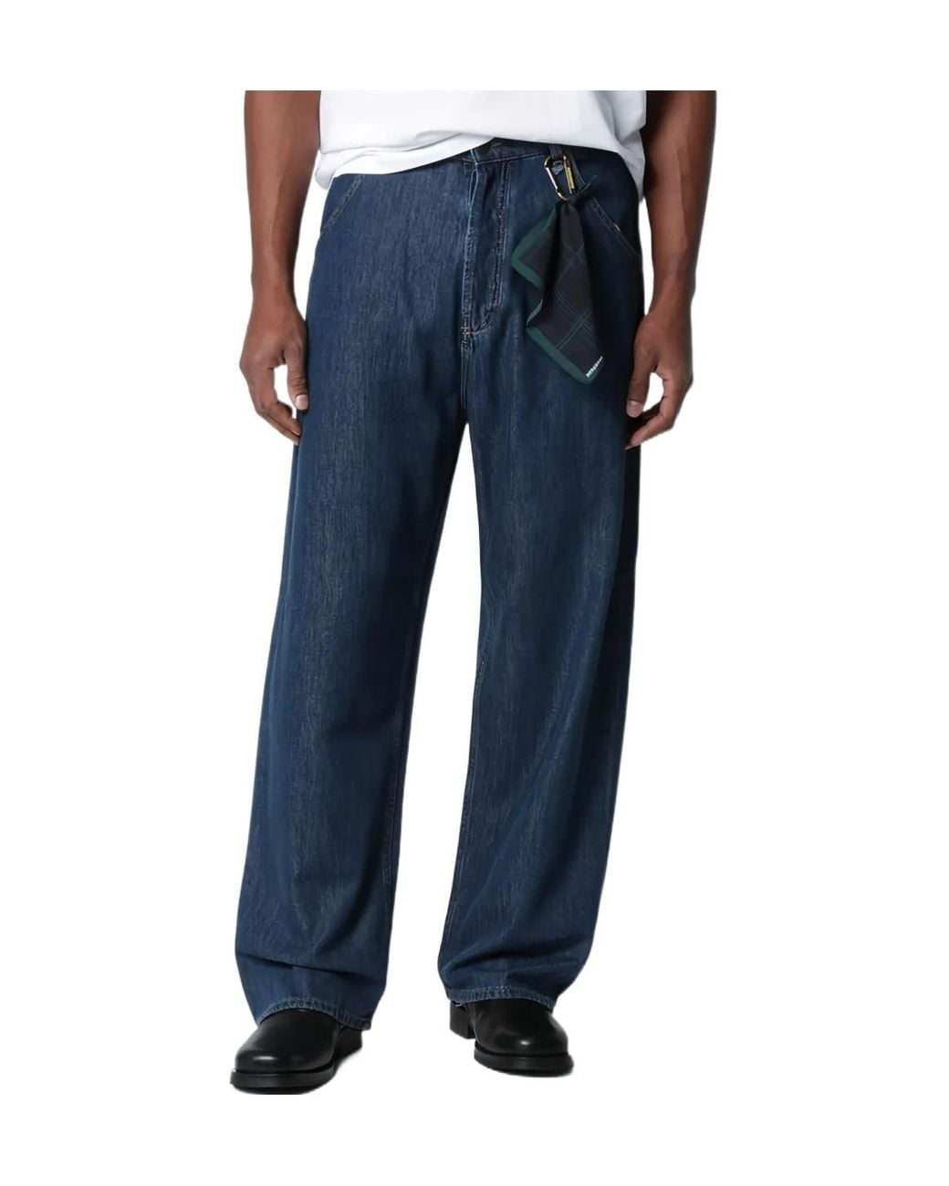 DARKPARK Blue Cotton-Blend Jeans for men