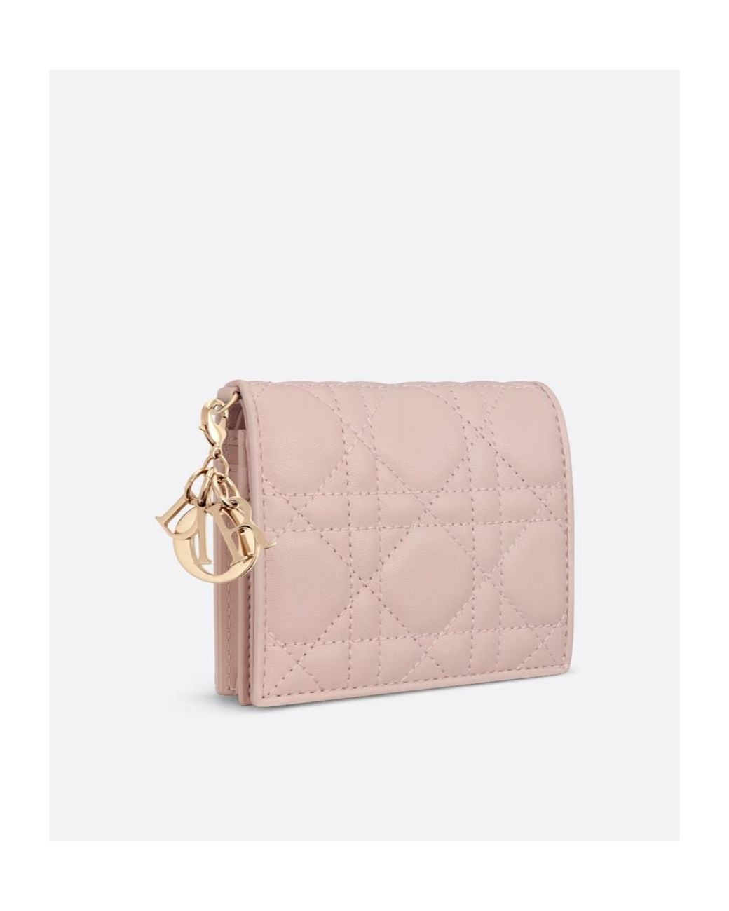 Dior Pink Mini Lady Wallet