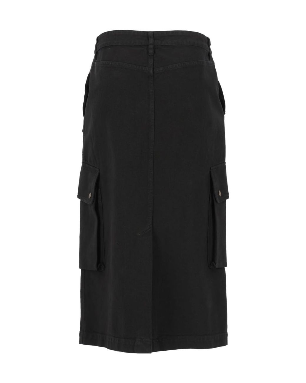 Dries Van Noten Black Sersy Cargo Midi Skirt