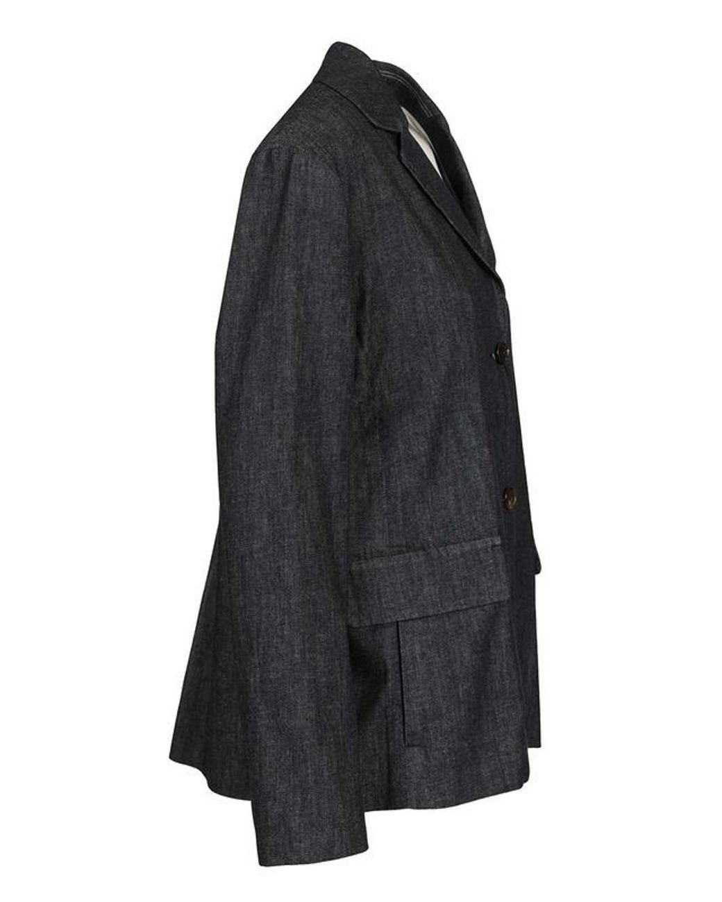Max Mara Blue 'S Leone Single Breasted Denim Jacket