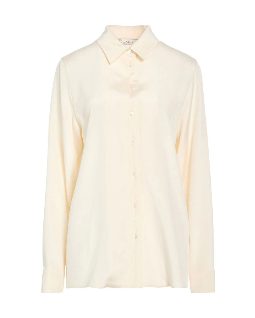 Max Mara White Solid Colour Shirts