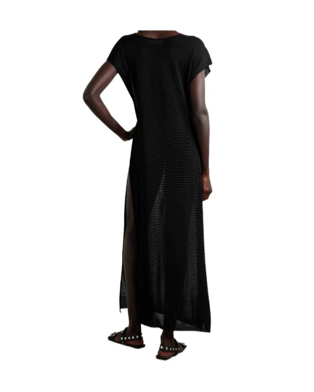 Frankie Shop Black Mysia Knitted Dress