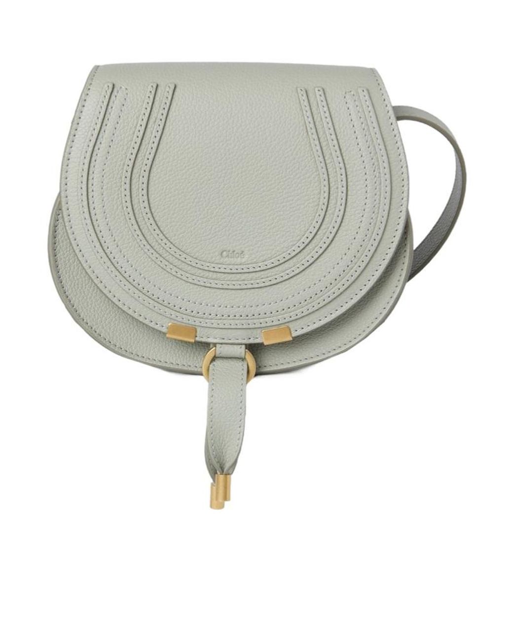Chloé Gray Chloé Marcie Foldover Small Shoulder Bag