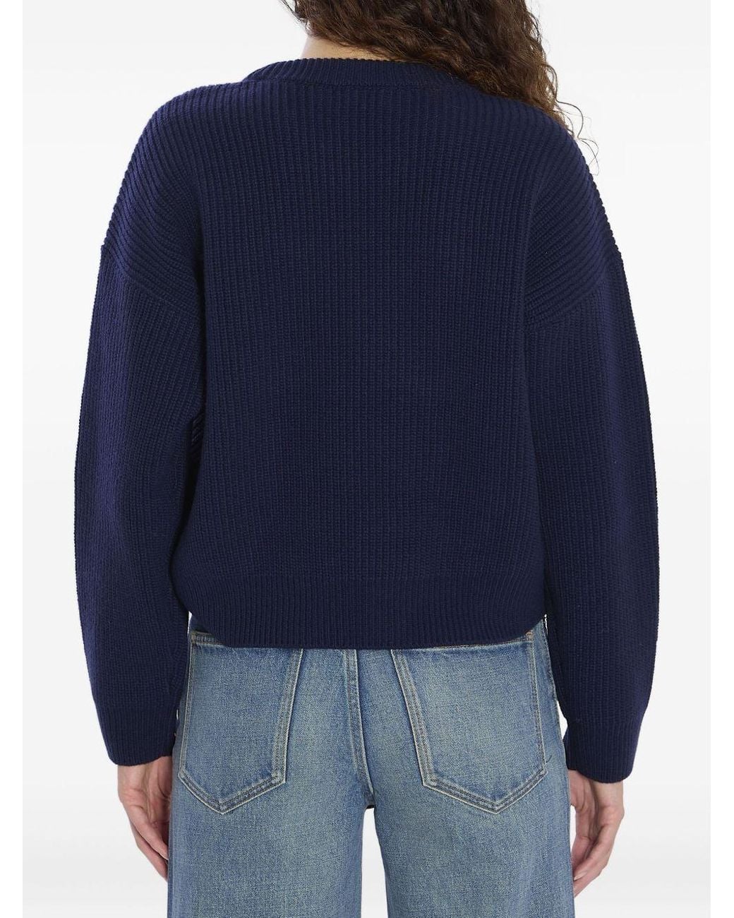 Céline Blue Crew Neck Sweater
