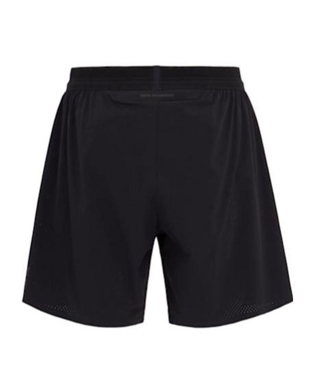 On Shoes Black Sports Shorts With Elasticated Waistband for men