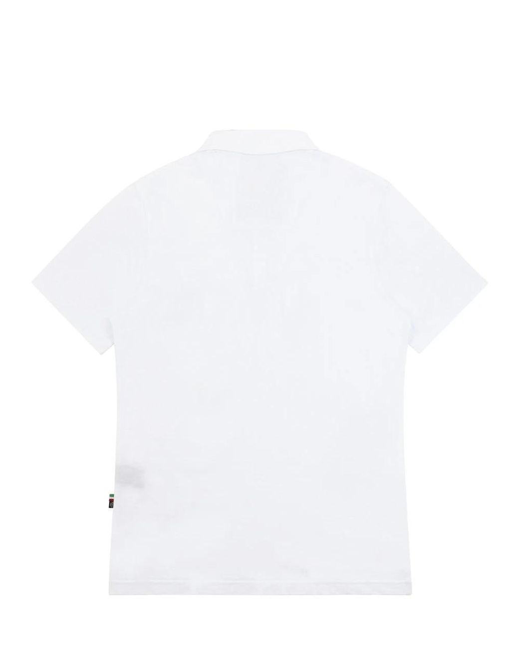 Philipp Plein White Logo Polo Shirt for men
