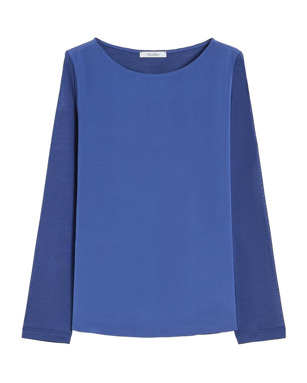 Max Mara Blue Mxpefedra Long-Sleeved Top