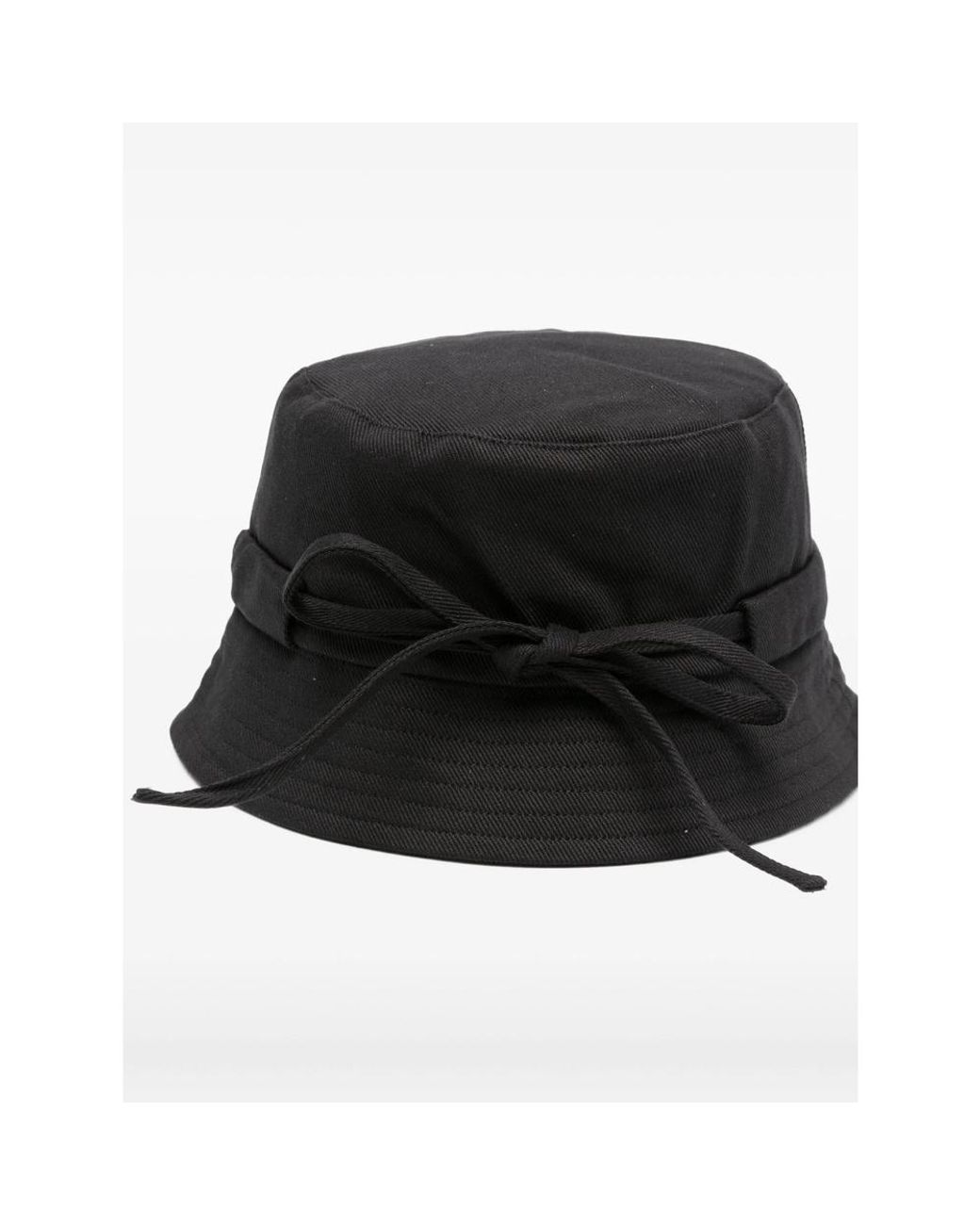 Jacquemus Black Cotton Bucket Hat
