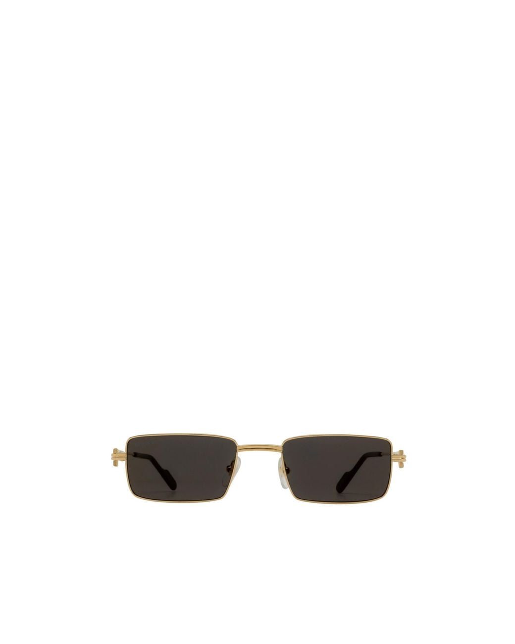 Cartier White Rectangular Frame Sunglasses for men