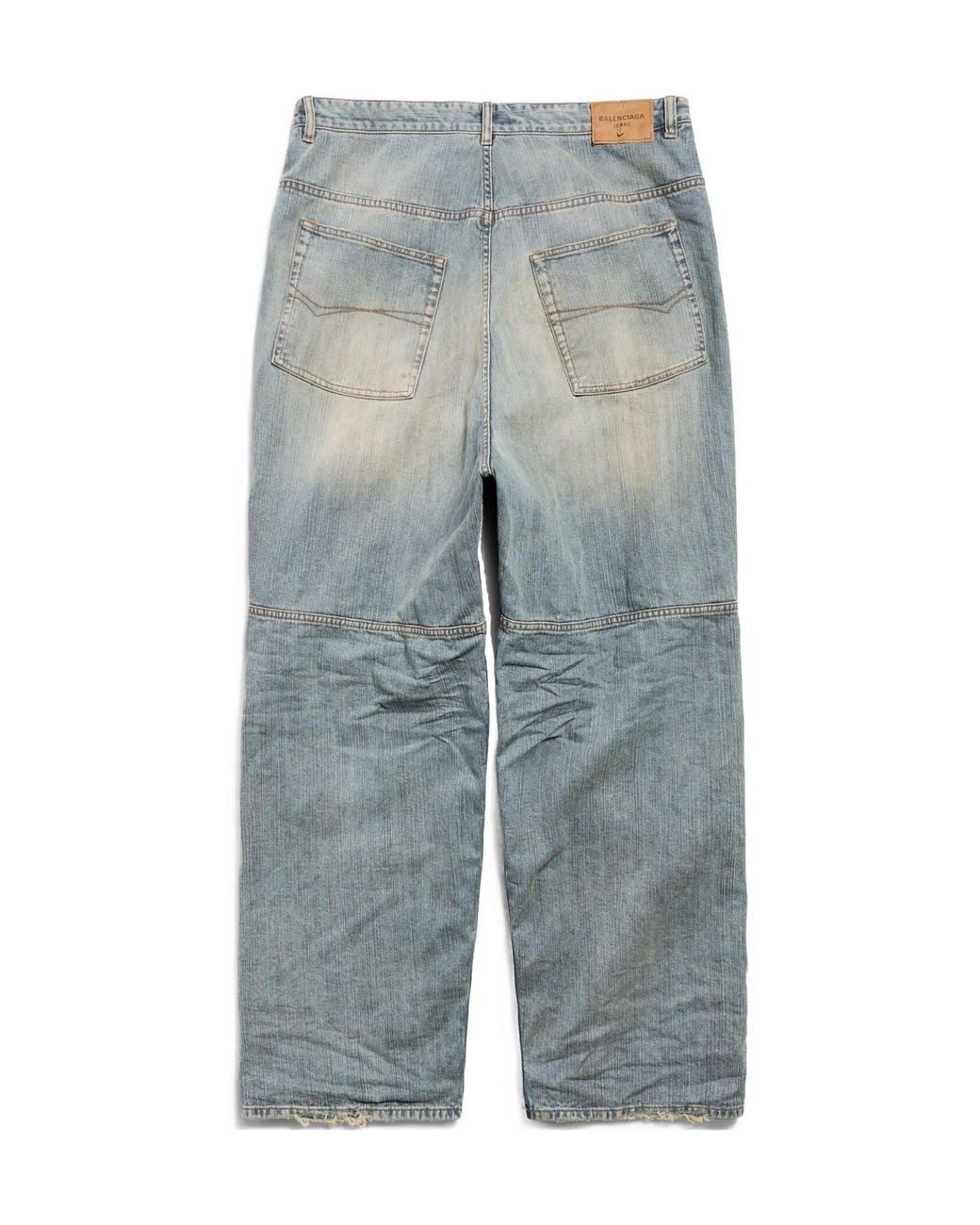 Balenciaga Blue Baggy Jeans for men