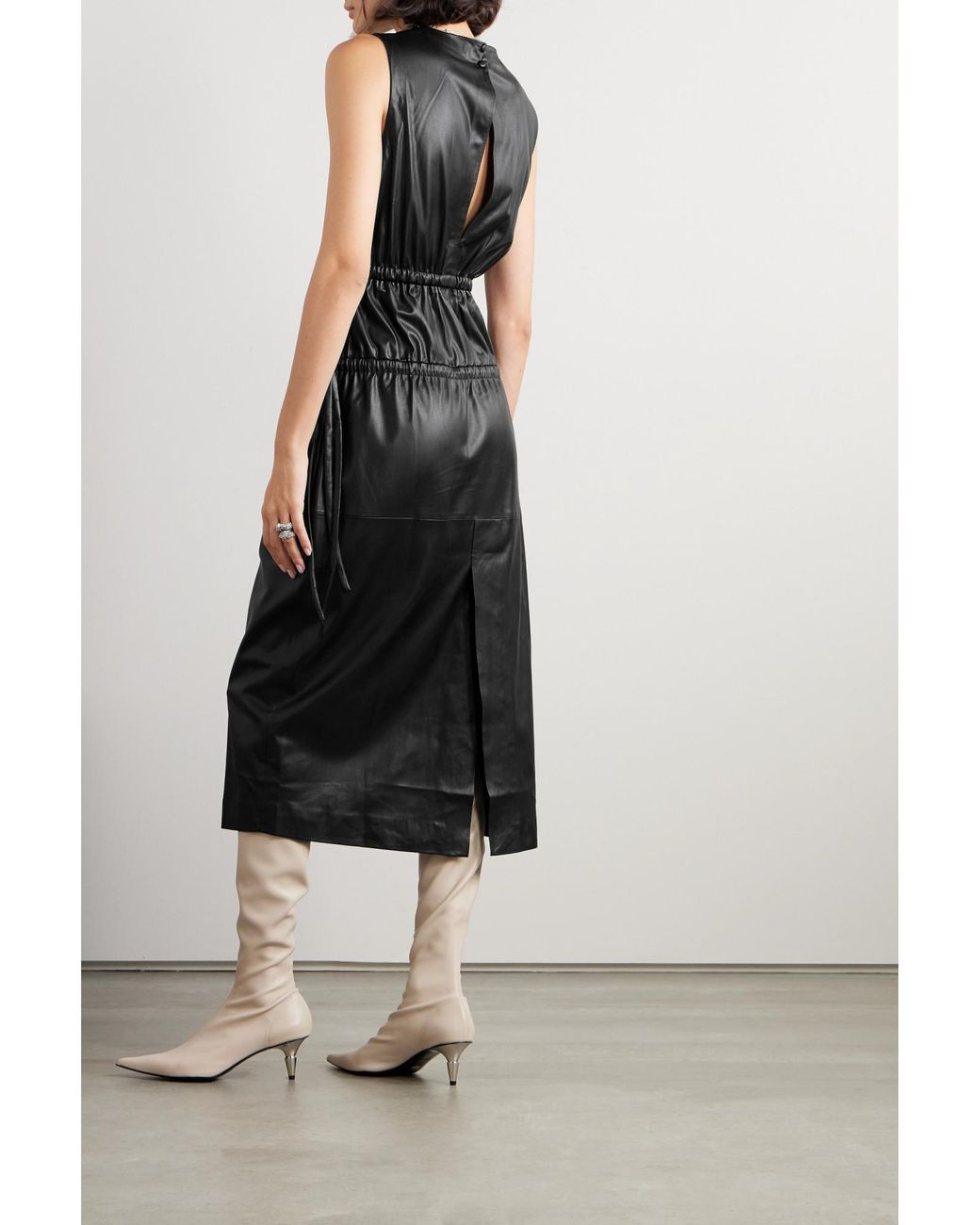 Proenza Schouler Black Sleeveless Midi Dress