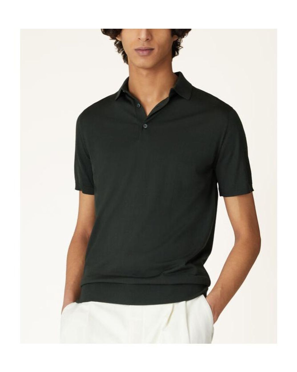 Loro Piana Green Wish Short-Sleeved Polo Shirt for men