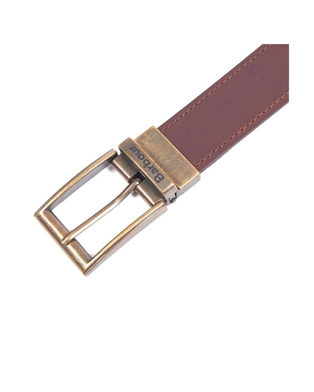 Barbour Purple Logo Engraved Reversible Buckle Belt for men