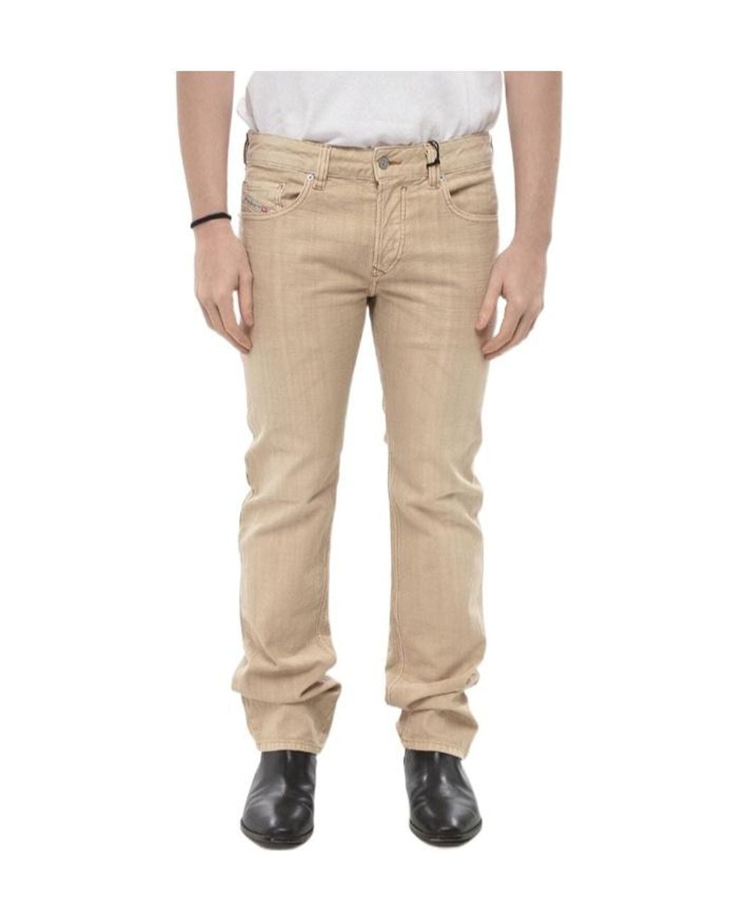 DIESEL Straight Jeans in Natural for Men | Lyst