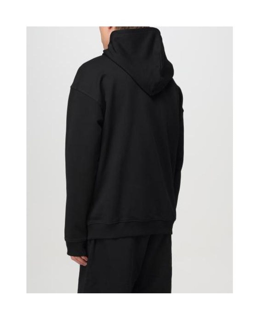 DIESEL Black S-Boxt Logo Printed Hoodie for men