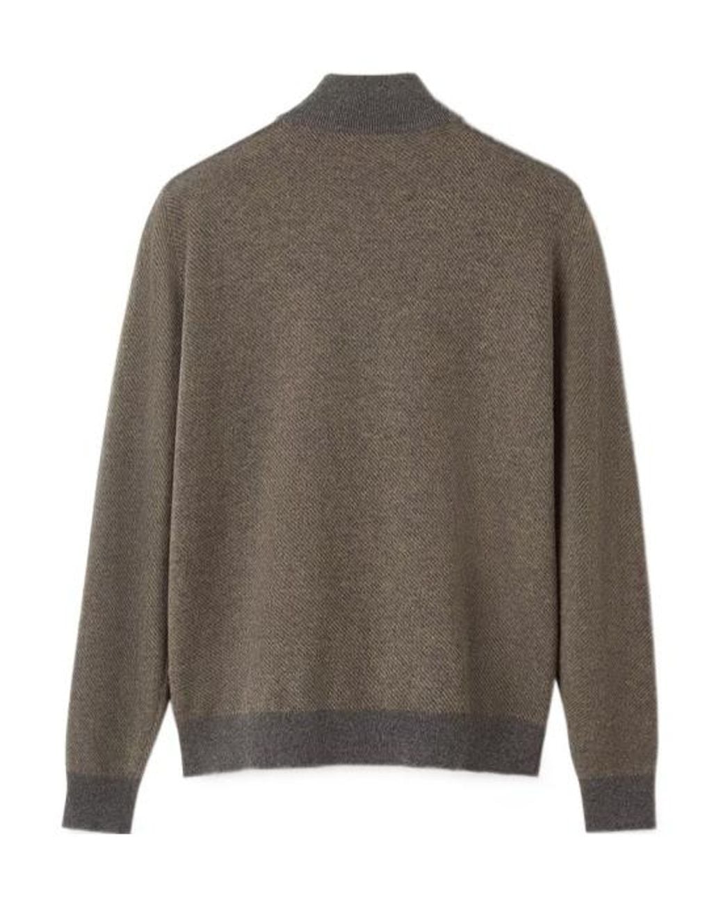 Loro Piana Gray Roadster Sweater for men