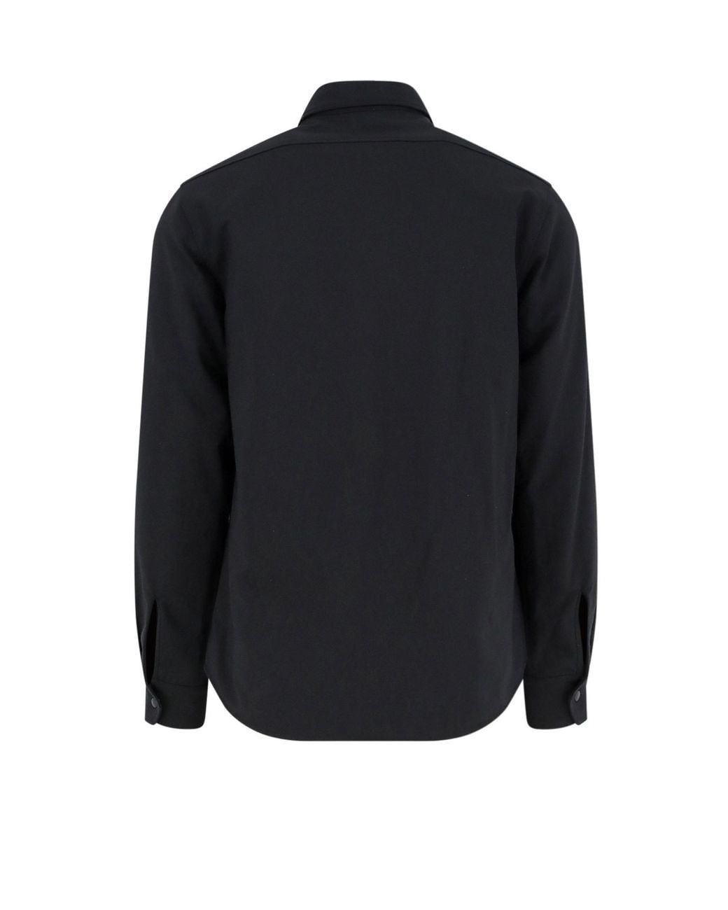 Aspesi Blue Snap-Front Utility Shirt for men