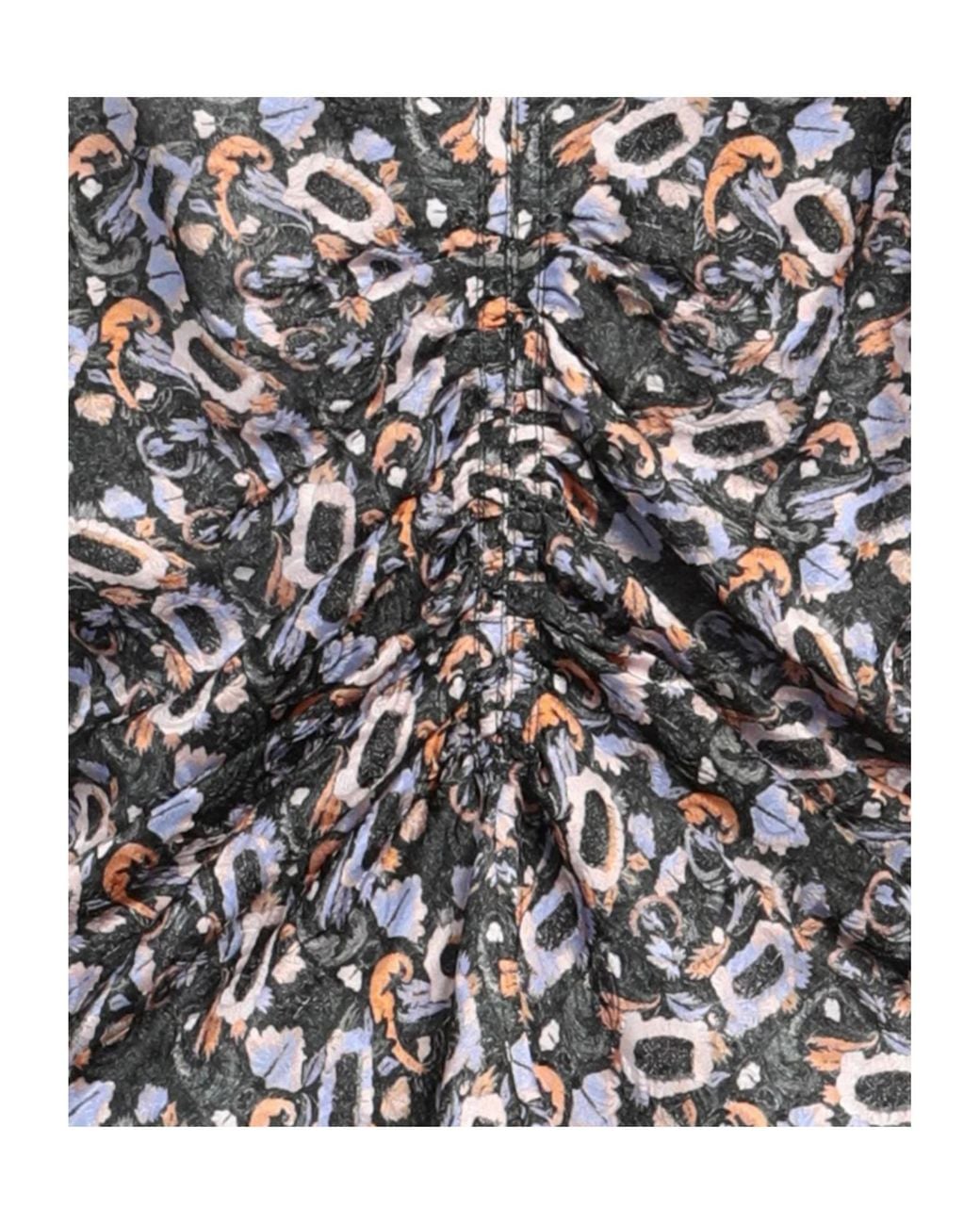 Isabel Marant Black Satin Shortsleeve Top