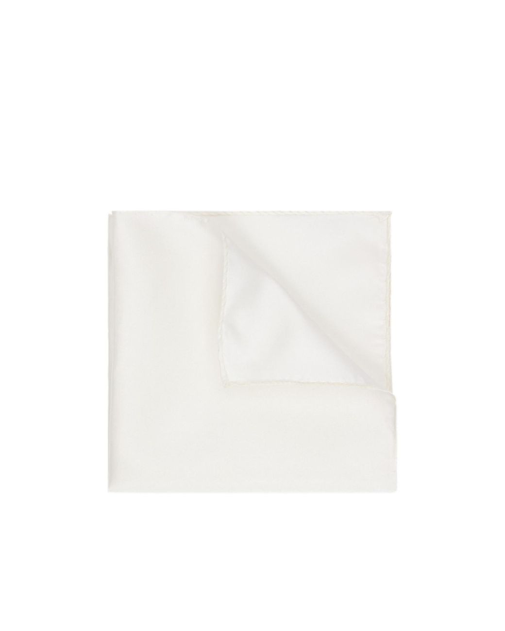 Boss White H-Pocket Square for men