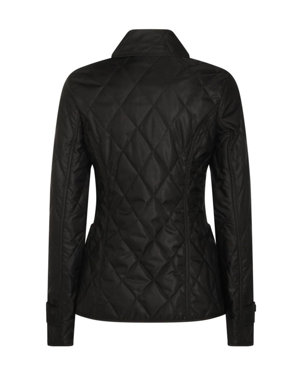 Burberry Black Long Sleeved Quilted Buttoned Jacket