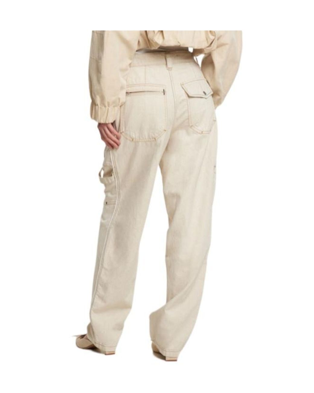 Isabel Marant Natural Straightleg Wideleg Pants