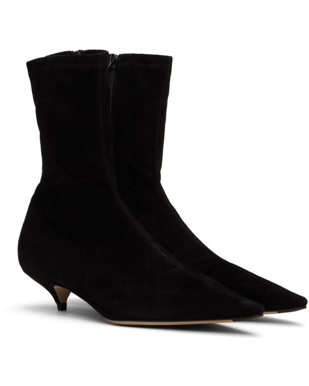 The Row Brown Liisa Kitten Boots