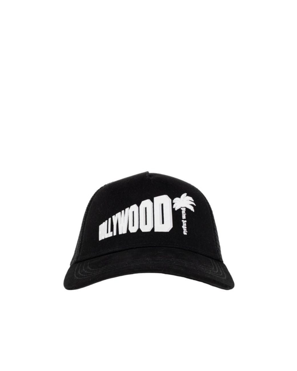 Palm Angels Black Baseball Cap With A Brim for men
