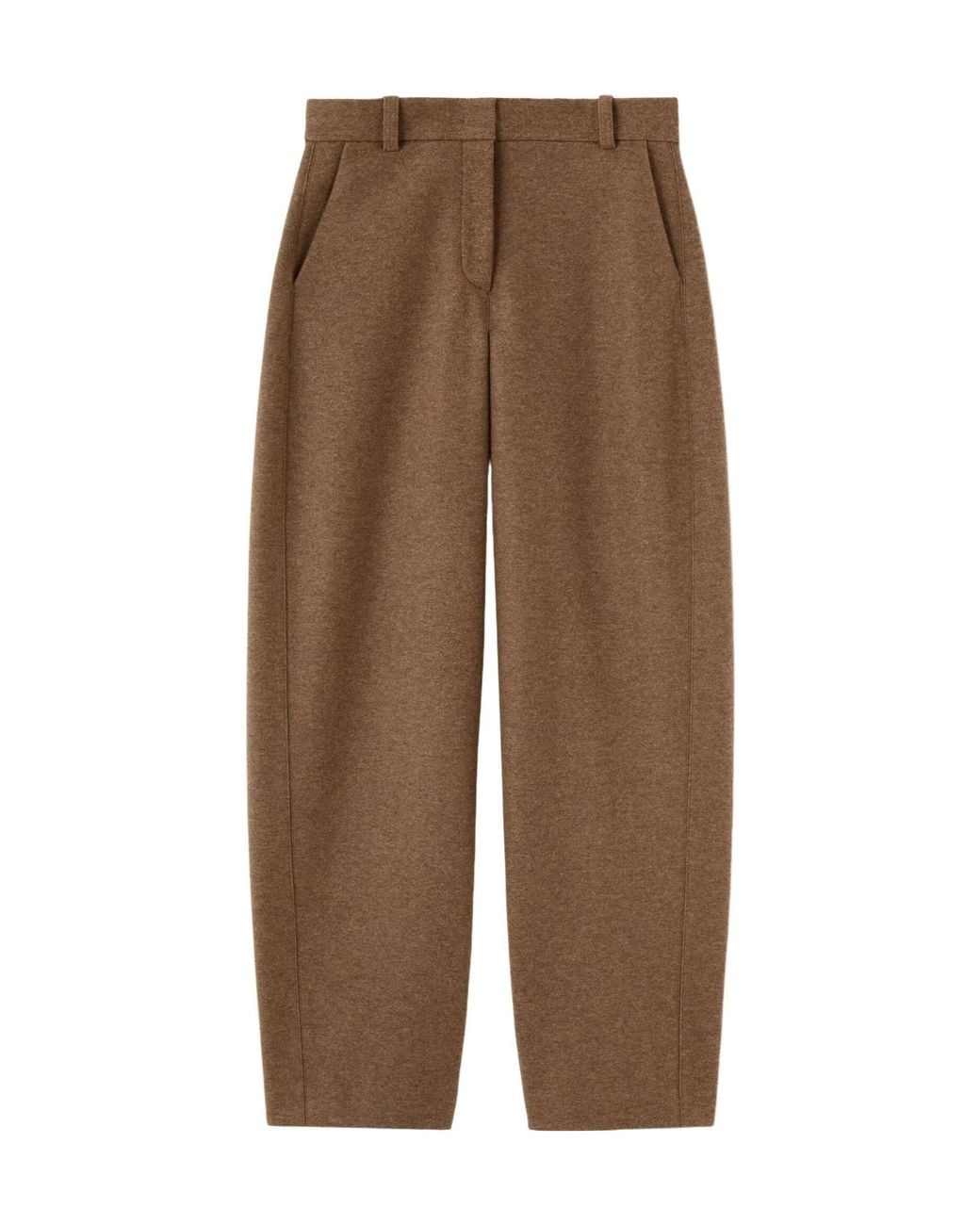 Loro Piana Brown Rio Bodro Straight-Leg Pants