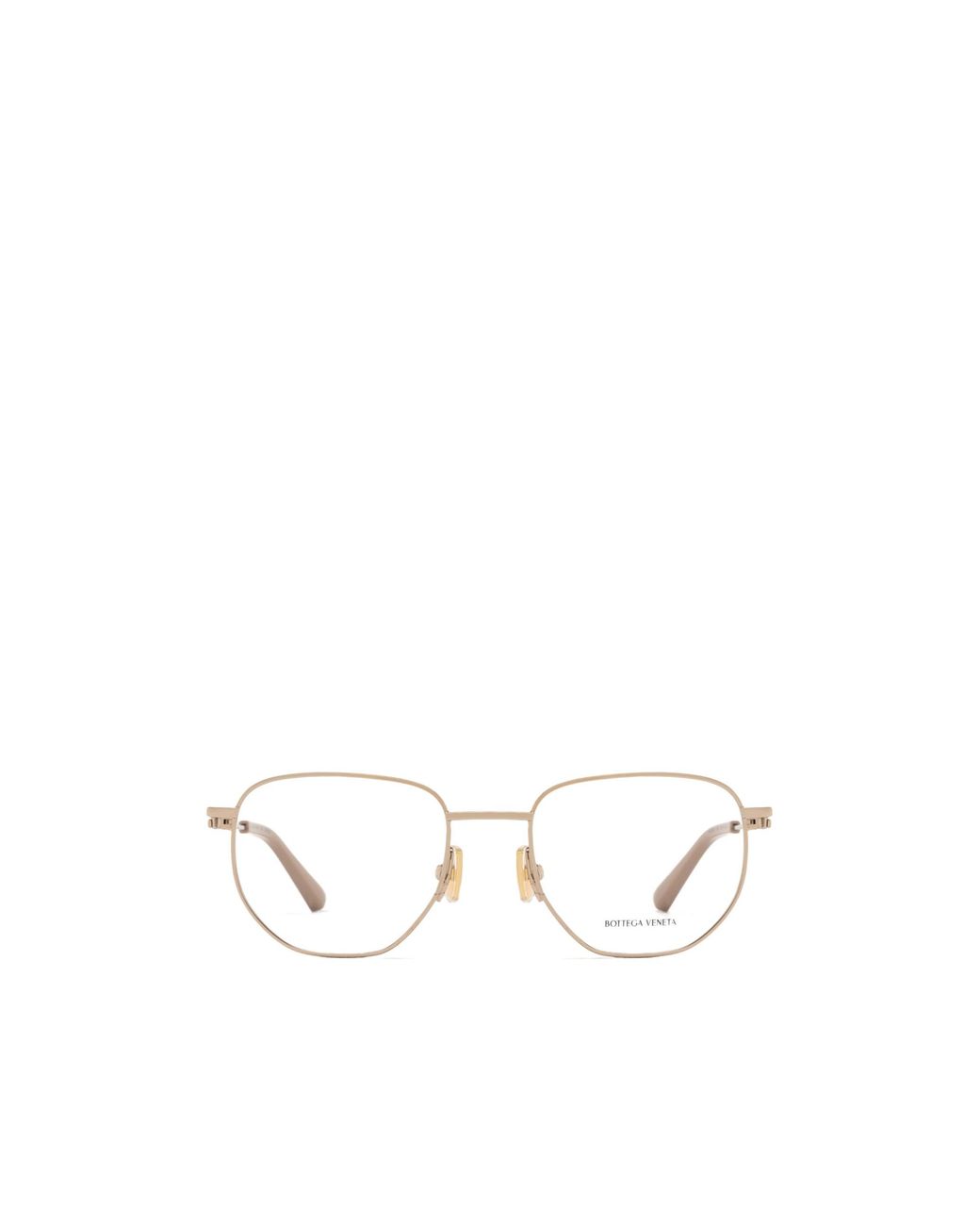 Bottega Veneta White Eyewear Panthos Frame Glasses for men