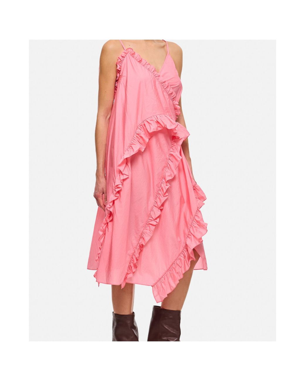CECILIE BAHNSEN Pink Strap Dress