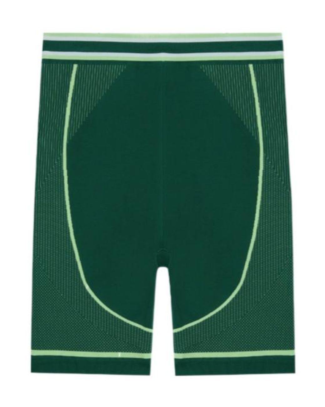 Casablanca Green Logo-Print Stretch-Design Shorts