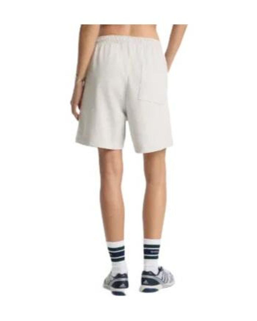 Sporty & Rich White Elasticated Printed Track Shorts