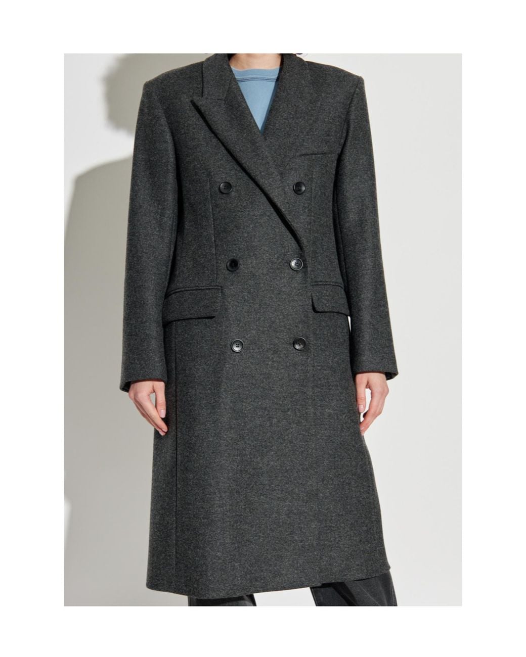 Isabel Marant Black Irene Double-Breasted Coat