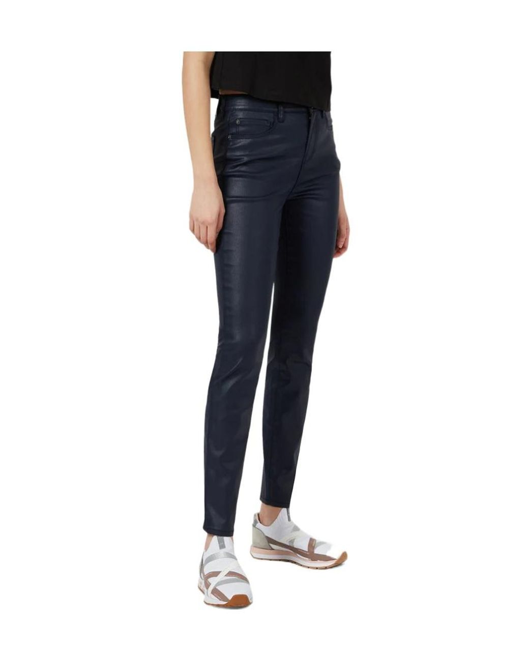 Emporio Armani Black Logo Denim Trousers