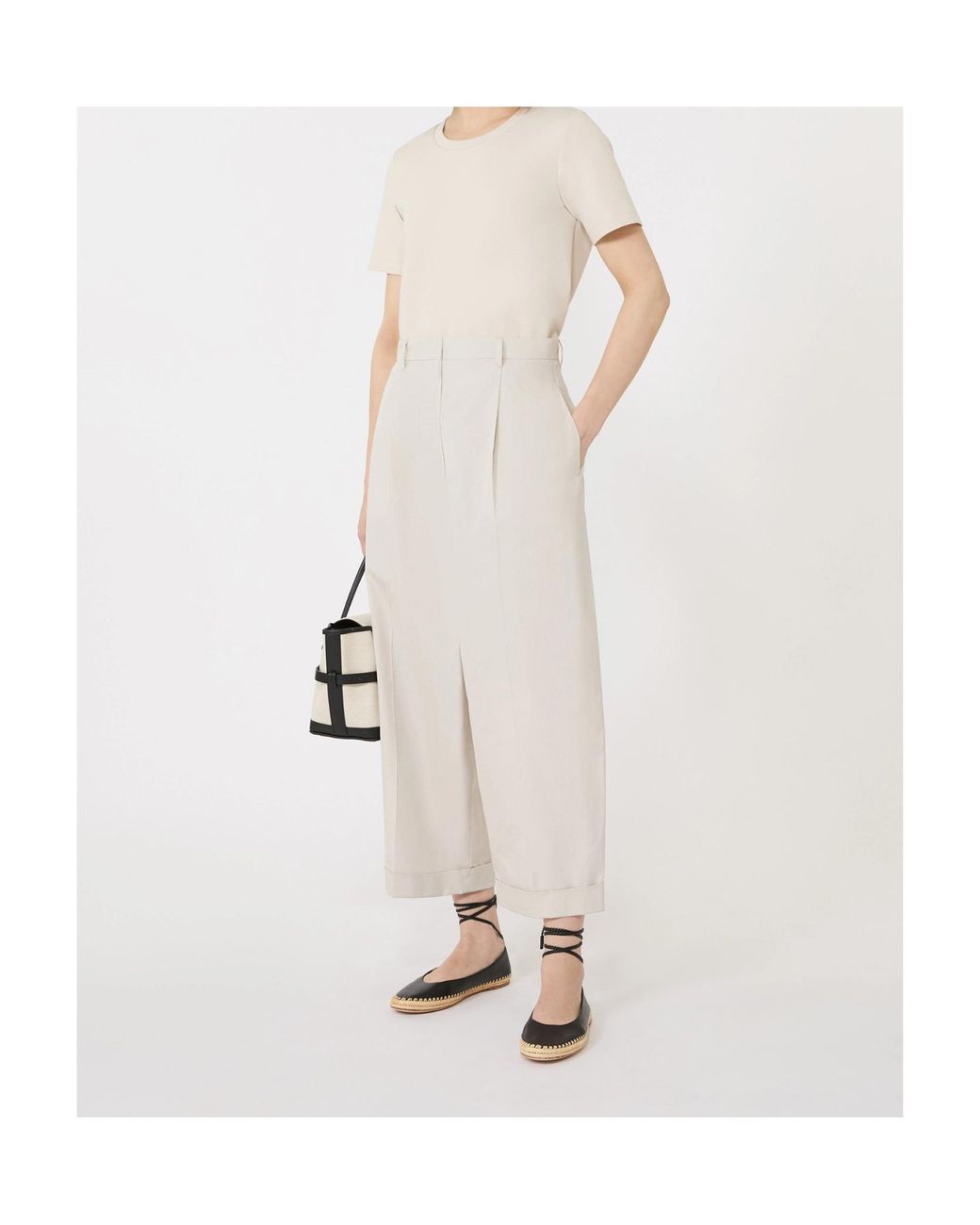 Max Mara White Nancy Crewneck T-Shirt