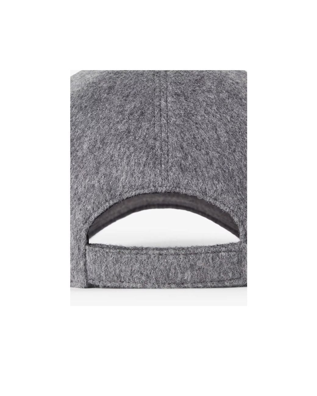 Fendi Gray Ff Embroidered Baseball Cap for men