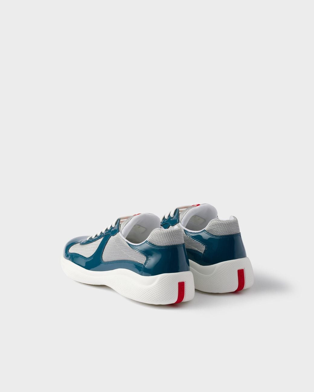Prada Blue Americas Cup Lace-Up Sneakers for men