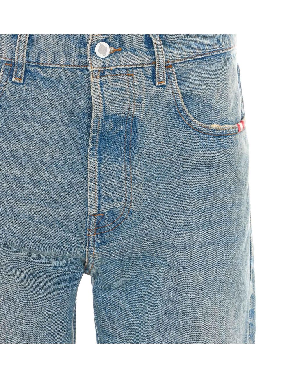 AMISH Blue Jeremiah Regular-Fit Jeans for men