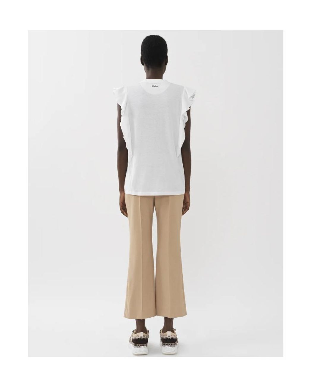 Chloé Natural Horn Casual Pants