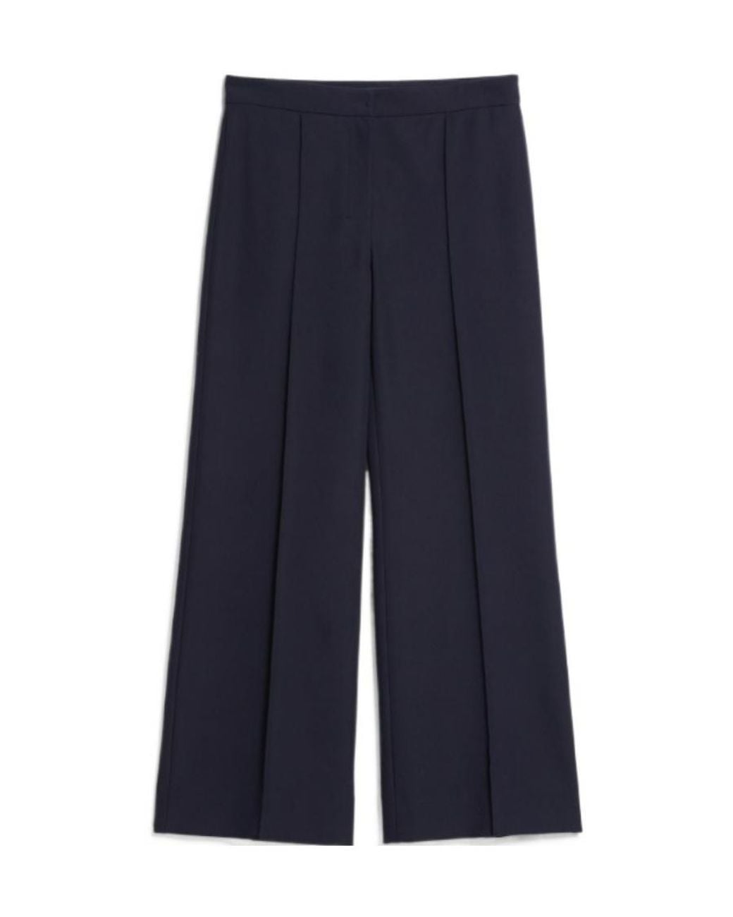 Max Mara Blue 'S Straight Leg Pants