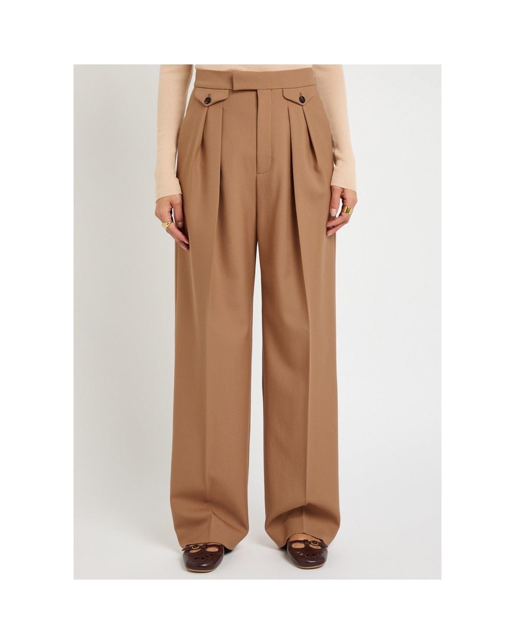 Chloé Brown Wool Trousers