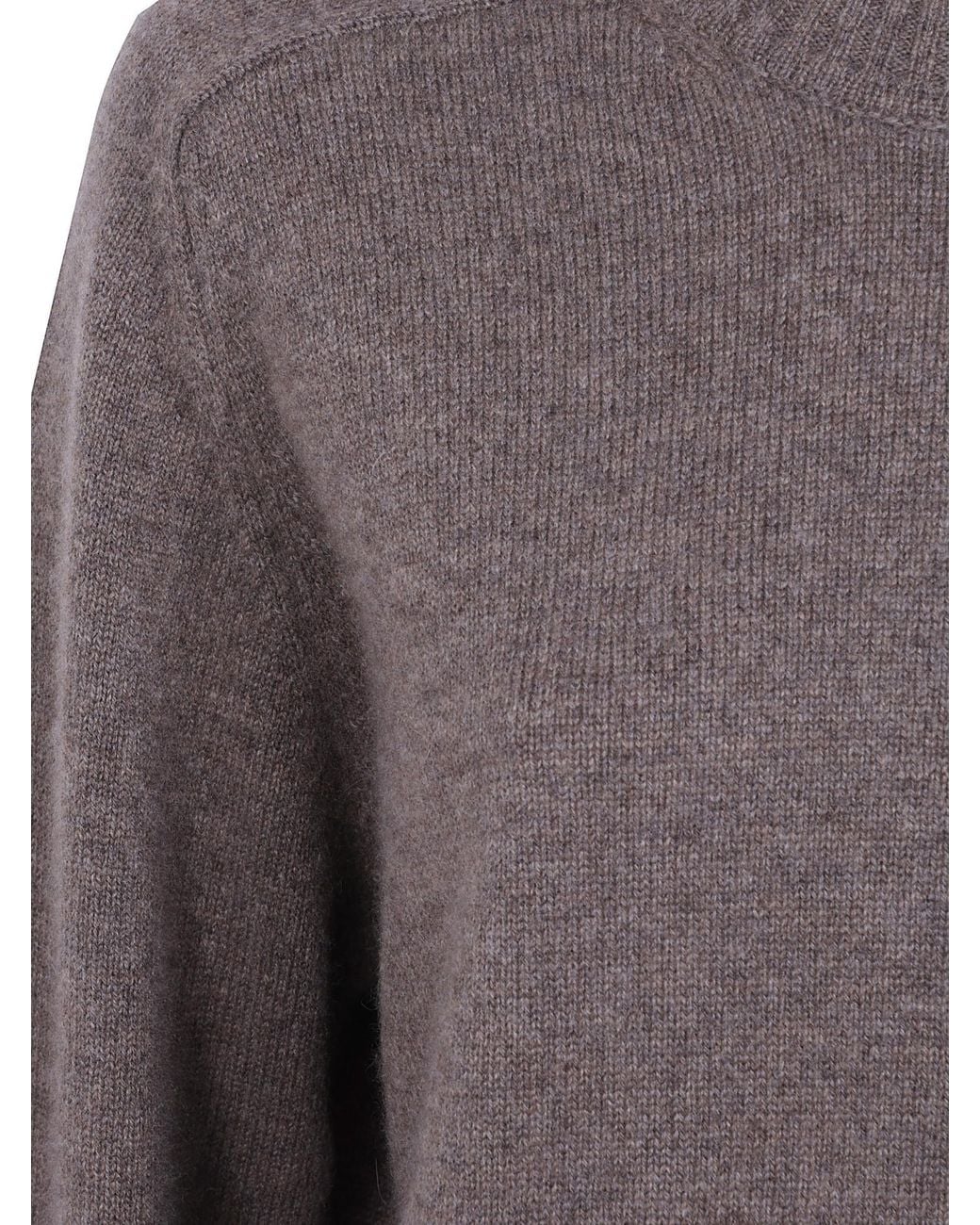 Loulou de Saison Gray Crew-Neck Long-Sleeve Sweater