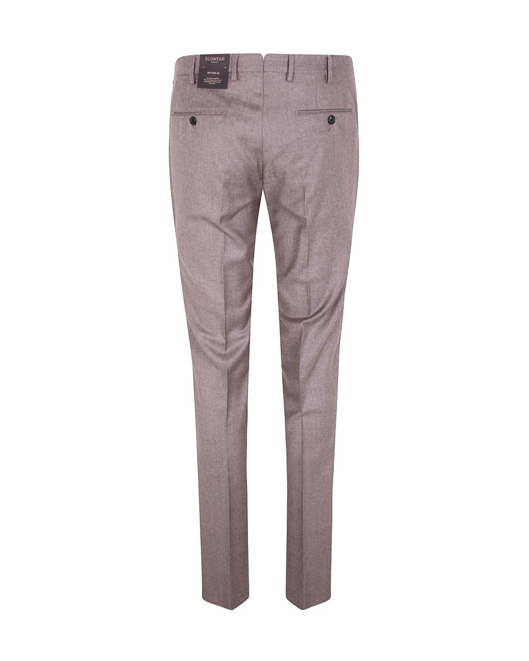 Incotex Gray Cotton Trousers for men