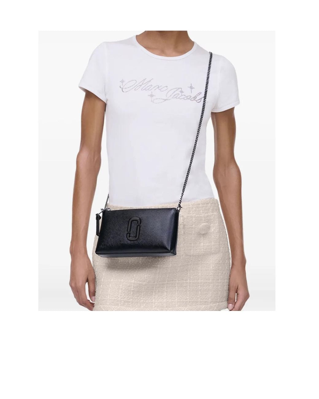 Marc Jacobs Black The Snapshot Dtm Convertible Shoulder Bag