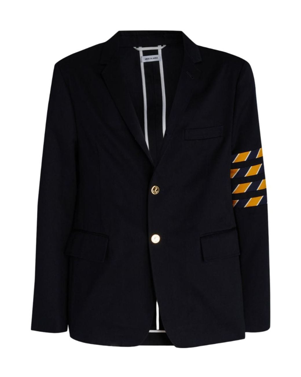 Thom Browne Black 4-Bar Striped Blazer for men