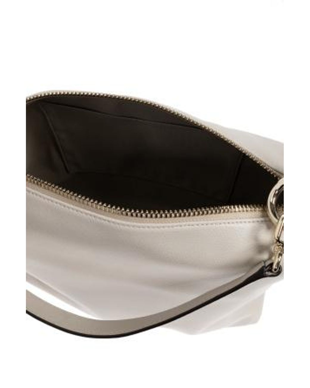 Furla White Tonie Medium Shoulder Bag