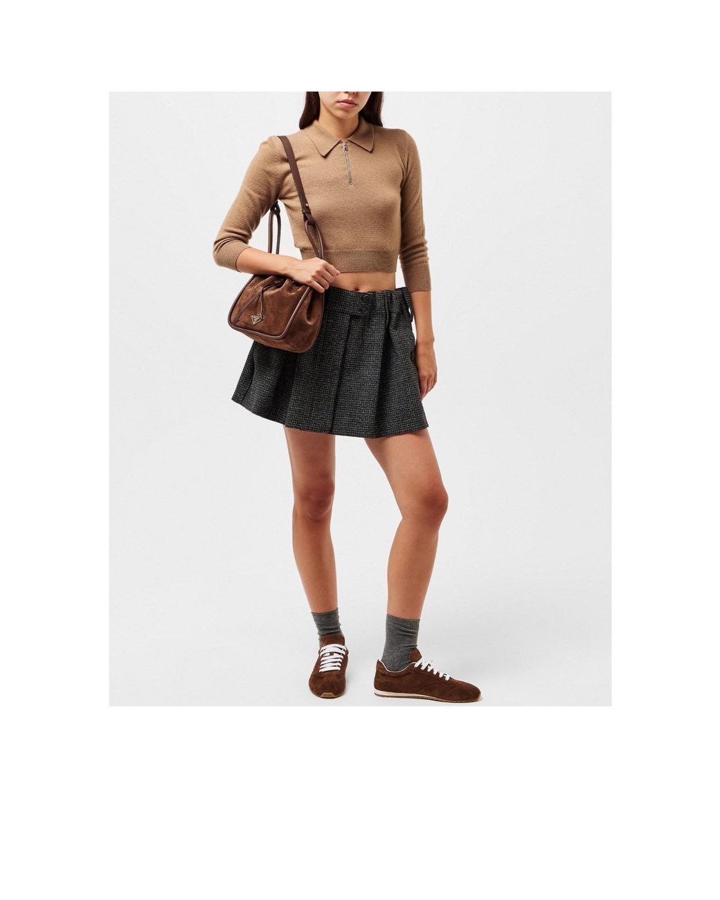 Prada Brown Low-Top Casual Shoes